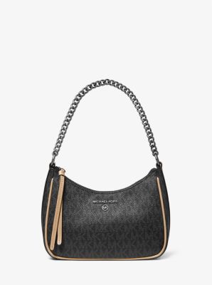 Michael Kors Small Jet Set Charm Logo Shoulder Bag - Neutrals