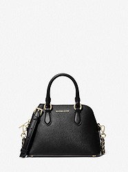 Veronica Extra-Small Saffiano Leather Crossbody Bag - BLACK - 32S3G6VC0L