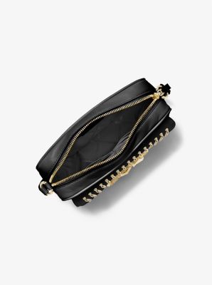 Michael kors black studded crossbody on sale