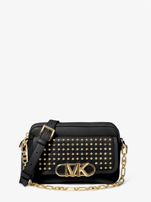 Parker Medium Studded Leather Crossbody Bag Michael Kors