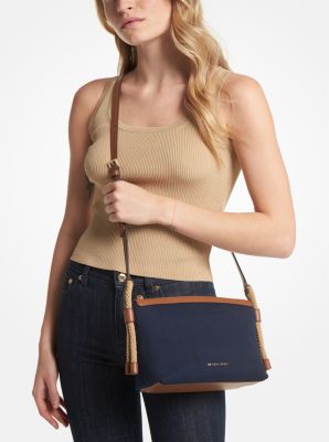 Mercer Medium Logo Embossed Cotton Canvas Crossbody Bag