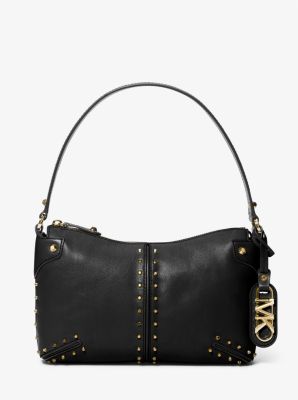 Astor Large Studded Leather Shoulder Bag image number 0