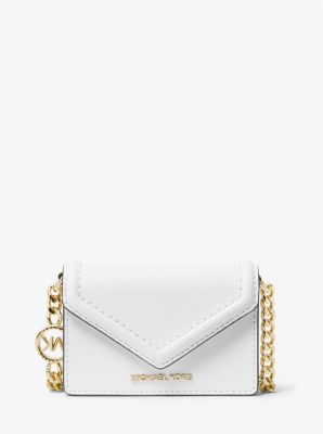 Jet Set Small Saffiano Leather Envelope Crossbody Bag