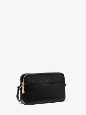 Jet Set Small Pebbled Leather Double-Zip Camera Bag