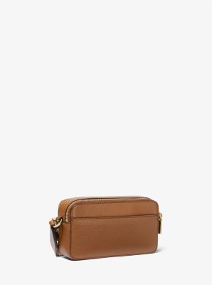 Jet Set Small Pebbled Leather Double Zip Camera Bag