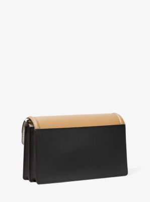 Envelope Crossbody Bag in Golden Leather