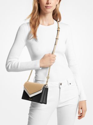 Michael Kors / Large Jet Set / Zip Chain Crossbody in Saffiano Leather 