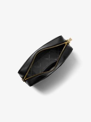 MICHAEL Michael Kors Ginny Leather Camera Cross Body Bag, Black at John  Lewis & Partners