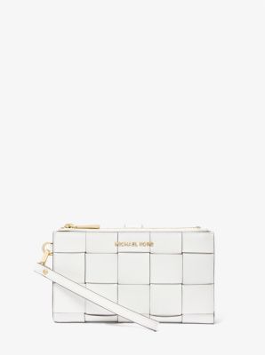 Adele Woven Leather Smartphone Wallet