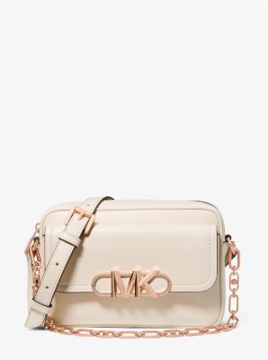 Michael Kors Monogram Bradshaw Women's Shoulder Bag Crossbody Purse, Cream:  : Fashion