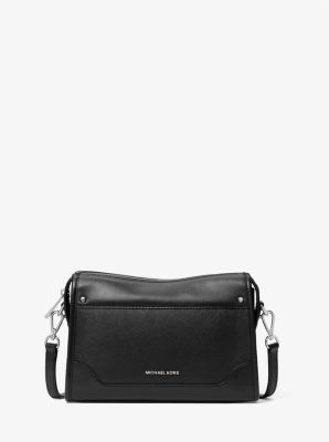 Harrison Large Leather Crossbody Bag Michael Kors