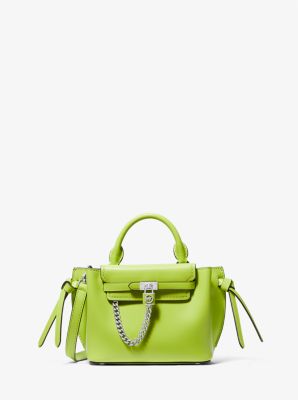 Hamilton Legacy Extra-Small Leather Belted Satchel in BRT LIMEADE | Michael Kors