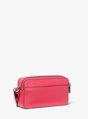 Jet Set Small Pebbled Leather Double-Zip Camera Bag