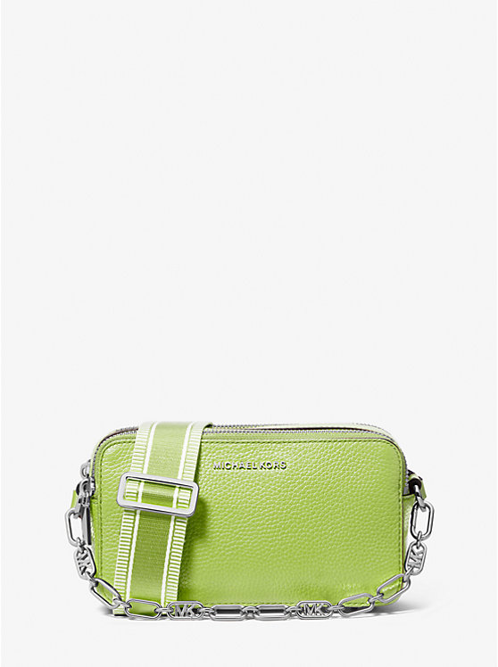 Jet Set Small Pebbled Leather Double-Zip Camera Bag image number 0