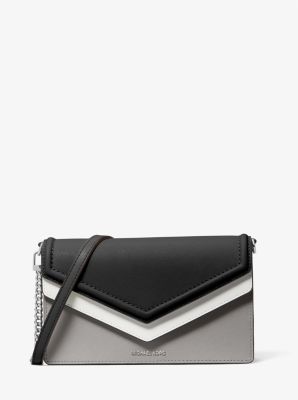 Jet Set Small Saffiano Leather Envelope Crossbody Bag