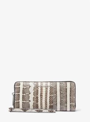 Mk snakeskin wallet new arrivals