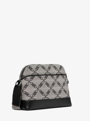 Jet Set Large Empire Logo Jacquard Dome Crossbody Bag image number 2
