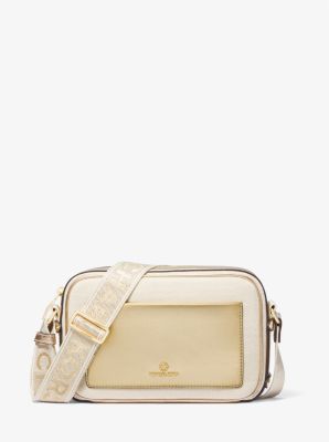 Maeve Large Canvas and Metallic Crossbody Bag | Michael Kors