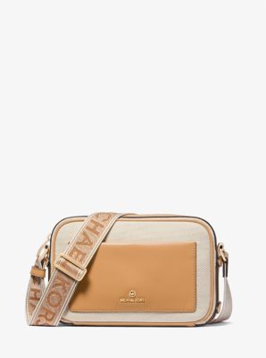 Maeve Large Canvas and Smooth Crossbody Bag image number 0