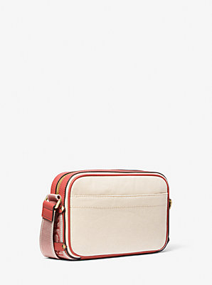 Maeve Large Canvas and Smooth Crossbody Bag