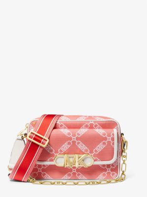 Parker Medium Empire Logo Jacquard Crossbody Bag