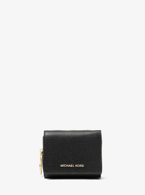 Empire Small Pebbled Leather Tri Fold Wallet