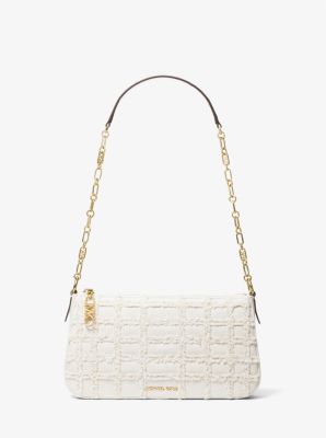 Empire Medium Frayed Denim Chain-Link Pochette image number 0