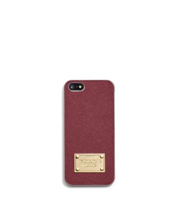 Mount Vesuv overdrive indtryk Saffiano Leather Phone Case for iPhone 5 | Michael Kors