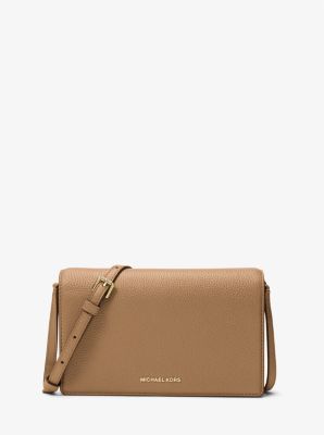 Jet Set Medium Pebbled Leather Front-Flap Crossbody Bag image number 0