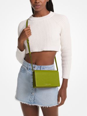 Jet Set Medium Pebbled Leather Front-Flap Crossbody Bag image number 2