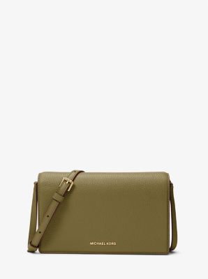 Jet Set Medium Pebbled Leather Front-Flap Crossbody Bag image number 0