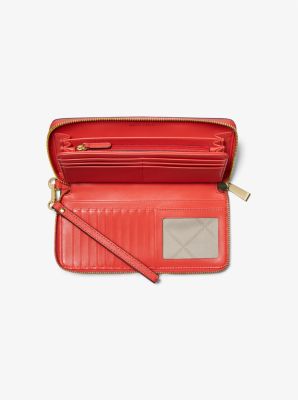 Saffiano shop continental wallet