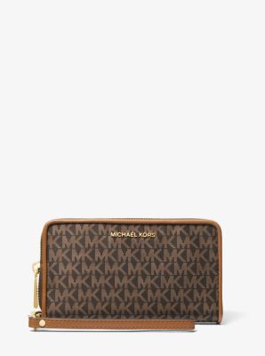 Jet Set Large Logo Print Smartphone Wristlet image number 0