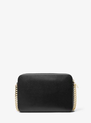 Michael Kors Jet Set Item Crossbody Bag Saffiano Leather Black