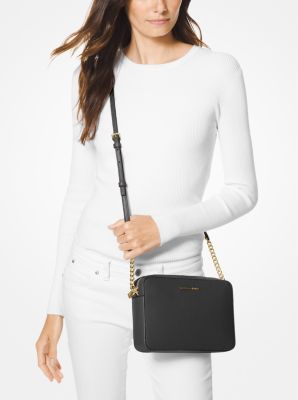 michael kors jet set crossbody black