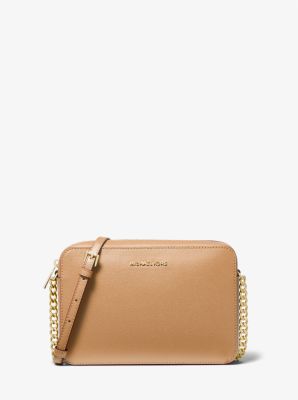 Jet Set Large Saffiano Leather Crossbody Bag