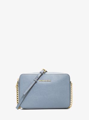 jet set travel saffiano leather smartphone crossbody