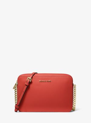 michael kors red satchel