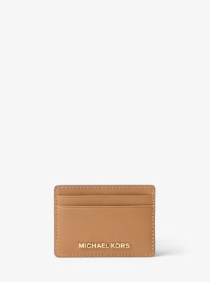 Travel Saffiano Leather Card Case | Michael Kors