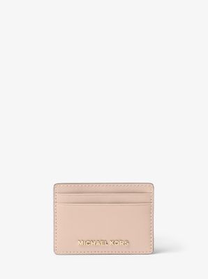 Travel Saffiano Leather Card Case 