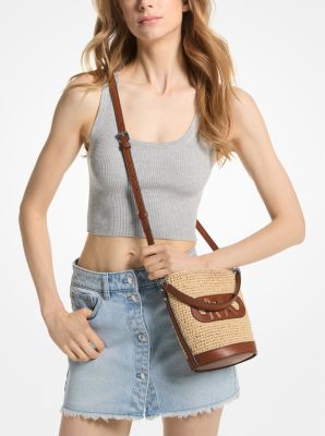 Townsend Small Straw Messenger Bag | Michael Kors