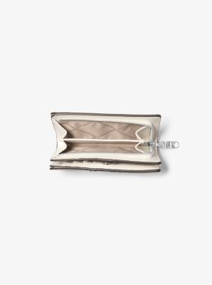 【送料&関税込】Michael Kors Empire Wallet In Taupe Leather Empire Medium Bi-Fold Wallet | Michael Kors [US]