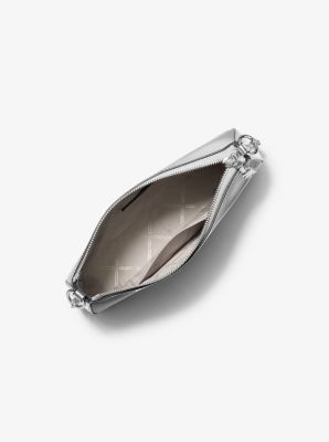 Pochette Empire Medium aus Leder in Metallic-Optik