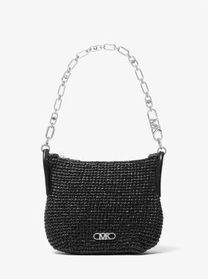 Kendall Small Straw Shoulder Bag