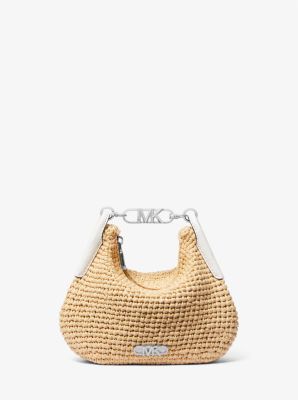 Kendall Small Straw Shoulder Bag