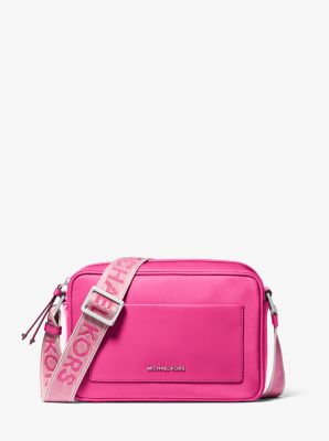 Neon pink michael kors purse best sale