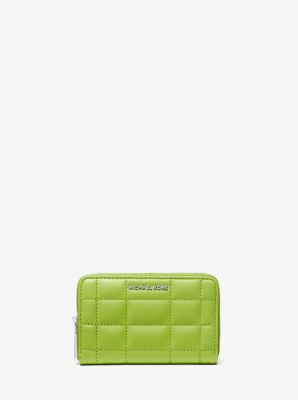 Michaelkors Small Quilted Leather Wallet,PEAR