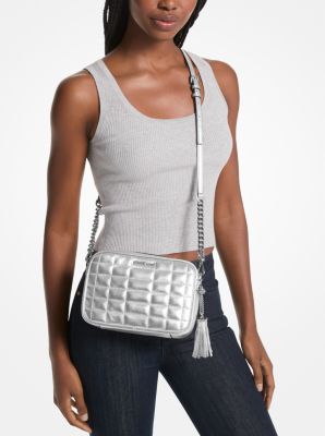 Jet Set Medium Quilted Metallic Leather Crossbody Bag image number 2