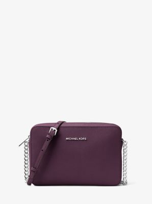 michael kors purple crossbody purse