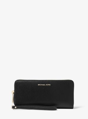 Leather Continental Wristlet | Michael Kors